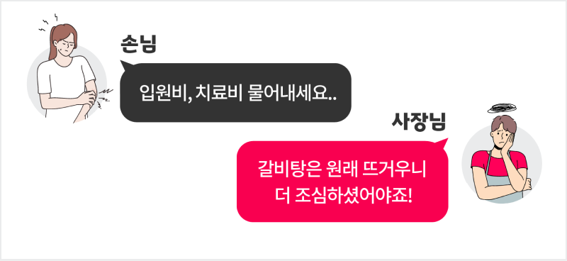 음식점 화상 손해배상 판례